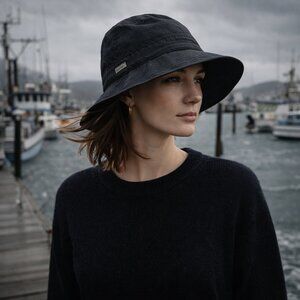 Forester Portland Oregon GORE-TEX® Bucket Hat | Made in USA | Black | Medium